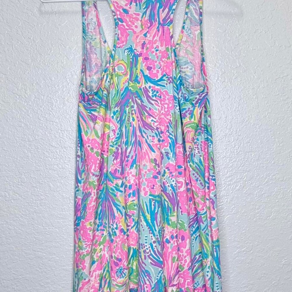 Lilly Pulitzer Hampton Tank Dress Extra Small (XS) Multi Fan Sea - Picture 3 of 5
